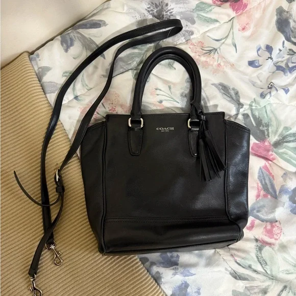COACH Legacy Mini Black Tanner Handbag - Picture 4 of 10